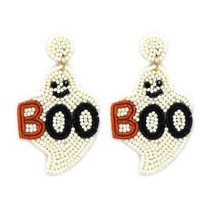 Boucles d'oreilles perlées colorées faites à la main grande taille pour les femmes nouvelles boucles d'oreilles perlées - Product Image 6