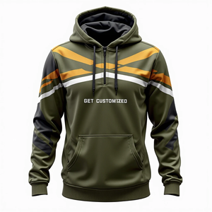 Sudadera con Capucha Extra Grande para Hombre, Estilo Urbano, 100% Poliéster, Mezcla de Algodón Básica, Totalmente Personalizable, Diseño Sublimado, Invierno - Product Image 3