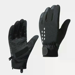 Gants thermiques à écran tactile pour temps froid Doublure en polaire de laine isolée Garder les mains au chaud Gants d'hiver avec logo personnalisé - Product Image 1