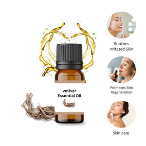 Meilleur prix 100% naturel vétiver huile essentielle exportateur offre en vrac 10ml emballage - Product Image 1