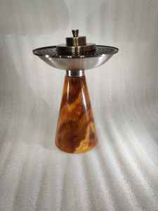 Brûleur d'encens en métal de qualité supérieure sur base en résine pour la décoration de la maison, brûleur de bougies et de parfums d'intérieur, porte-encens, aspect magnifique - Product Image 4