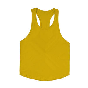 Camiseta sin Mangas Holgada y Sólida para Hombre, Talla Grande, Transpirable, de Secado Rápido, Tejida, 100% Algodón, para Deportes, Aire Libre, Gimnasio - Product Image 4