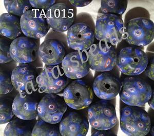 Frosted Murano Pipe Shape Glass <b>Beads</b> TAGB Brand Custom Color for Indian Jewelry Making - Product Image 3