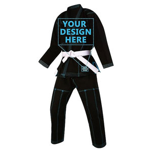 Alta calidad multicolor Fighter Gi 450 Gsm Fighter Rank Brazilian Jiu Jitsu GI Kimono uniformes duraderos transpirables - Product Image 5