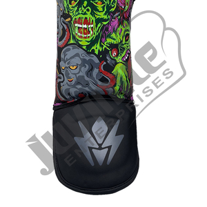 High Quality Customized Youth <b>Shin</b> n Step <b>Guards</b> Unique Style Protective Kickboxing Karate <b>Muay</b> <b>Thai</b> <b>Shin</b> <b>Guards</b> in PU - Product Image 6