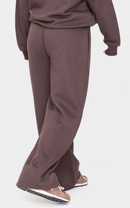 OEM Pantalon de survêtement en coton polyester de haute qualité pour femmes Palazzo à jambes larges Pantalon baggy uni OEM pour femmes - Product Image 3