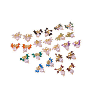 Best Seller El Joyero Natural 6-8mm perla y 3m rubí zoisita conector de piedras preciosas chapado en oro colgante collar conector joyería - Product Image 5