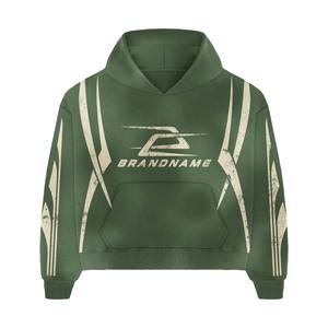 Survêtements chauds d'hiver pour hommes Coquille souple confortable Poids lourd éponge française Acide lavé sérigraphié Options de taille Plus - Product Image 4