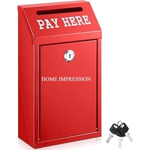 กล่องไปรษณีย์แบบล็อกได้ติดผนังกล่องจดหมายพลาสติกชุบสังกะสีแบบทนทานกล่องไปรษณีย์ติดประตูอพาร์ทเมนต์ - Product Image 3