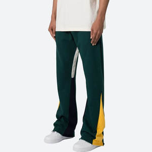 Private Label Men Flare <b>Trouser</b> Solid Color Men Flare <b>Trouser</b> Side Pockets Flare <b>Trouser</b> For Sale - Product Image 1