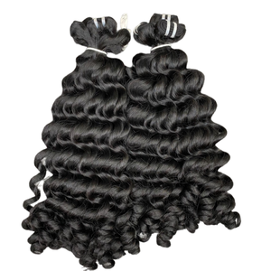 Venta al por mayor VQ Hair Vietnamita 100% Raw Natural Curly Big Curl Extensiones de cabello humano de alta calidad en todos los tamaños y colores - Product Image 6