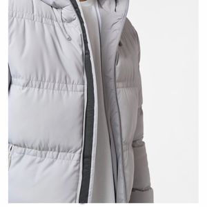 Vestes pour hommes avec logo personnalisé Veste longue en duvet à bulles pour hommes Manteau long chaud d'hiver pour hommes Veste matelassée à fermeture éclair - Product Image 3