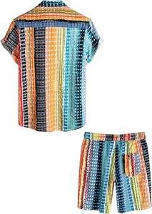 กางเกงขาสั้นออกกำลังกายผู้ชาย แห้งเร็ว ใส่สบาย เหมาะสำหรับเล่นกีฬา ใส่ไปเที่ยวทะเล ลายสปอร์ต ผ้าถัก ระบายอากาศได้ดี - Product Image 5