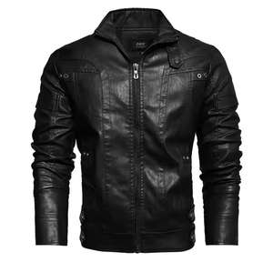 High Quality Cow Leather Men's <b>Motorbike</b> Jacket Private Label Fresh New Fashion Style Low Price Winter Fabric Clothing - Product Image 1