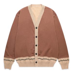 2026 col en v brodé Patchwork tricoté Cardigan chandails saison d'hiver sororité hauts avec décoration brodée - Product Image 1