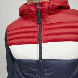 Veste matelassée d'hiver pour homme de style vintage personnalisée Logo avant à capuche Coupe-vent Respirante Tissu tissé écologique Fabriqué au Pakistan - Product Image 5