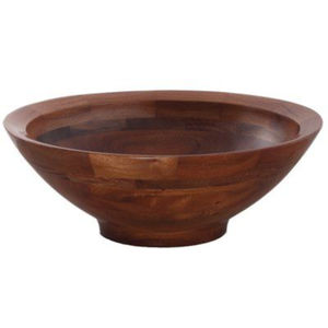 Bol en bois naturel artisanal, design unique à bord ondulé, centre de table décoratif pour servir des fruits, décoration moderne pour la maison, en solde - Product Image 5