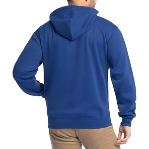 Sweats à capuche zippés en coton avec logo personnalisé pour hommes OEM sweat-shirt zippé à capuche de marque privée tissu doux décontracté en vrac à bas prix - Product Image 2