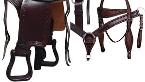 อานม้าแข่งม้าแบบอังกฤษคุณภาพสูงผลิตจากหนังธรรมชาติทนทานอินเดียตามสั่ง - Product Image 4