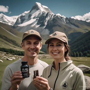 Cápsulas de polvo de Shilajit del Himalaya secadas al sol orgánicas de la más pura calidad 100% suplementos herbales de ácido fúlvico Natural puro para todas las edades - Product Image 2