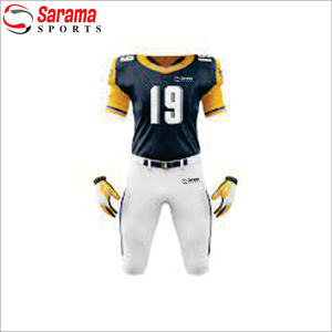 Maillots de Football entièrement personnalisés et pantalon assorti uniforme américain adulte/Club de jeunes 100% Polyester américain - Product Image 3