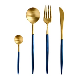 Ensemble de couverts en métal finition antique, fournisseur en gros à bas prix, nouveau design d'ensemble de cuillères en métal - Product Image 1