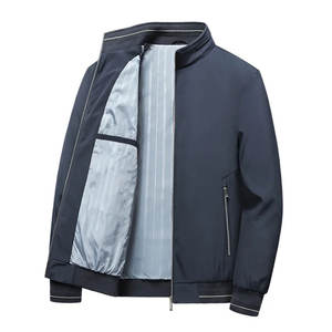 เสื้อแจ็คเก็ตบอมเบอร์ผู้ชายสำหรับฤดูหนาว น้ำหนักเบา ทรงเข้ารูป สไตล์ลำลอง ธุรกิจ แบบเบสบอล คอตั้ง - Product Image 4