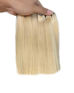 Mechones de calidad superior, cabello humano liso de hueso Rubio, cabello virgen crudo 100%, precio al por mayor vietnamita, cabello crudo de fábrica - Product Image 2