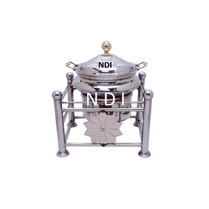Handmade Design <b>Buffet</b> Ware <b>Food</b> <b>Warmer</b> Chafing Dish With Burner Stand Metal Chafing Dish <b>Buffet</b> <b>Server</b> Dishes - Product Image 1