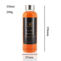 Botol kaca kecil untuk minuman alkohol, botol minuman jus minuman keras anggur wiski dengan tutup