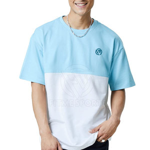 Uso al aire libre Color personalizado Hombres Boxy Fit Camiseta Transpirable Mejor diseño Hombres Boxy Fit Camiseta - Product Image 1