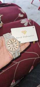 Luxury <b>Men's</b> Iced Out <b>Watch</b> Moissanite Round Brilliant Diamond Steel Case ETA Movement Box Packing - Product Image 2