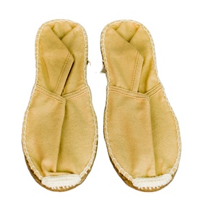 Venta directa de fábrica 100% Alpargatas de lona de algodón Color sólido Diseño sin cordones Calidad excepcional Ligero Transpirable para - Product Image 1