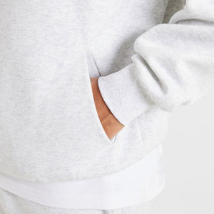 Custom <b>White</b> Heavyweight <b>Hoodies</b> Boxy Fit Pullover Cotton Fleece Double Layer Hoodie Sweatshirts <b>Hoodies</b> for <b>Men's</b> - Product Image 6