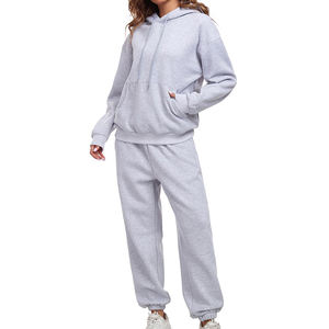 Chándales ecológicos para mujer, chándal de manga larga con estampado de logotipo personalizado para mujer - Product Image 4