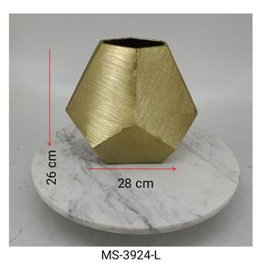 Grade Metal Flower <b>Vase</b> with <b>Gold</b> Finished & Classical Designed for Home & Wedding Decoration Decorative Aluminum Double Tone - Product Image 3