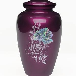 White Paw Print Aluminium Pet Cremation Urn - 7 Inch <b>Memorial</b> Urn for <b>Dog</b> & Cat Ashes - Product Image 3