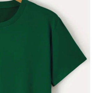 T-shirt d'été décontracté en coton pour hommes, manches courtes, col rond, confortable, surdimensionné avec logo personnalisé, couleur unie - Product Image 5