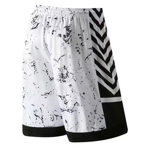 Prix de gros Shorts de basket-ball imprimés par transfert thermique à séchage rapide pour personnaliser votre propre logo de marque Shorts de basket-ball avec faible MOQ - Product Image 2