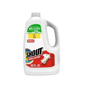 Shout Triple-Action Détachant pour Linge Contre les Taches Quotidiennes, Recharge Liquide, 60 Fl Oz - Product Image 1