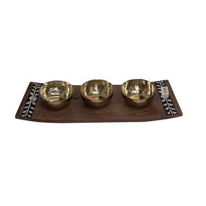 Bandeja de servidor de Pasta de calidad estándar Forma personalizada Cocina Catering Uso Mango Bandeja de madera Venta caliente Bandeja de servicio de catering - Product Image 1