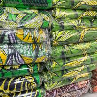 Kain Ankara Afrika Berkualitas Tinggi Warna Cerah Kain Katun Bermotif untuk Pakaian Wanita Afrika 100% Katun Print