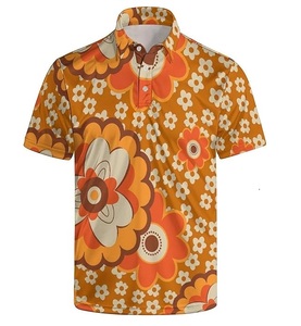 Vente en gros OEM Polo T-shirts pour hommes Sublimation imprimé logo personnalisé haute qualité séchage rapide Slim Fit Polo pour hommes - Product Image 1