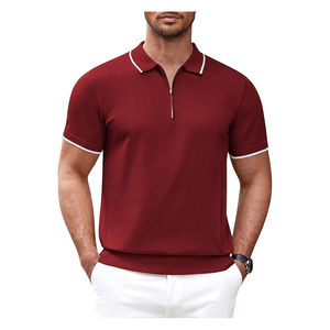 Breathable <b>Men's</b> Zipper Polo <b>Shirt</b> Classic Golf <b>Shirts</b> Summer Short Sleeve Casual Wear <b>Plus</b> <b>Size</b> <b>Men</b> Polo T <b>Shirts</b> Custom - Product Image 2