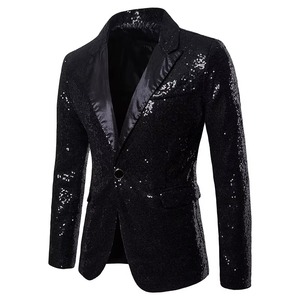 Vente en gros Nouveau Manteau brillant en pierre à longue queue Costume pour homme Doublure en coton Blazer en laine Personnalisé 3 Pièces Vestes Gilet Pantalon - Product Image 2
