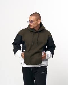 Sudadera con capucha de diseñador GSM 450 de peso pesado para hombre, ropa de calle de invierno con cremallera de cara completa lisa de buena calidad, cómoda 3D ODM - Product Image 4