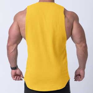 Débardeur d'été en polyester de marque EM pour hommes, gilet de gymnastique décontracté pour les entraînements de musculation, décoration d'impression lavée par compression de grande taille - Product Image 2