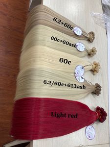 EXTENSIONES DE CABELLO HUMANO VIETNAMÉS DE CALIDAD SUPERIOR AL POR MAYOR COLOR ROJO OSCURO RECTO - Product Image 2