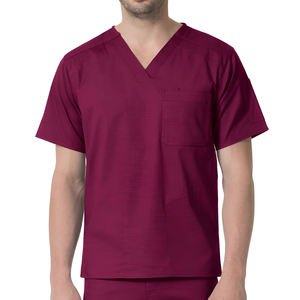 Costume de gommage d'hôpital de couleur et de conception personnalisées à quantité minimale de commande bas pour les hommes les plus vendus nouveau modèle de gommages pour hommes de couleur unie - Product Image 6