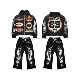 Latest Design Men Sports <b>Plain</b> <b>Tracksuits</b> Custom Gym OEM Service <b>Plain</b> Breathable Slim Fit Sportswear Men <b>Tracksuit</b> - Product Image 1